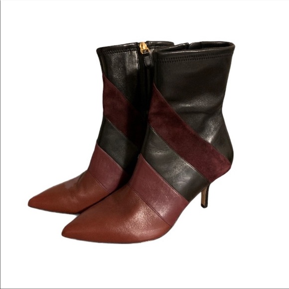 Diane Von Furstenberg Suede and Leather Booties - Women’s Size 7.5 - Picture 1 of 4
